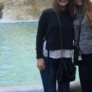 All Saints Side Tie Top/Sweatshirt